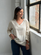 Blusa Roses Beige