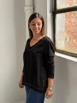 Blusa Roses Negro