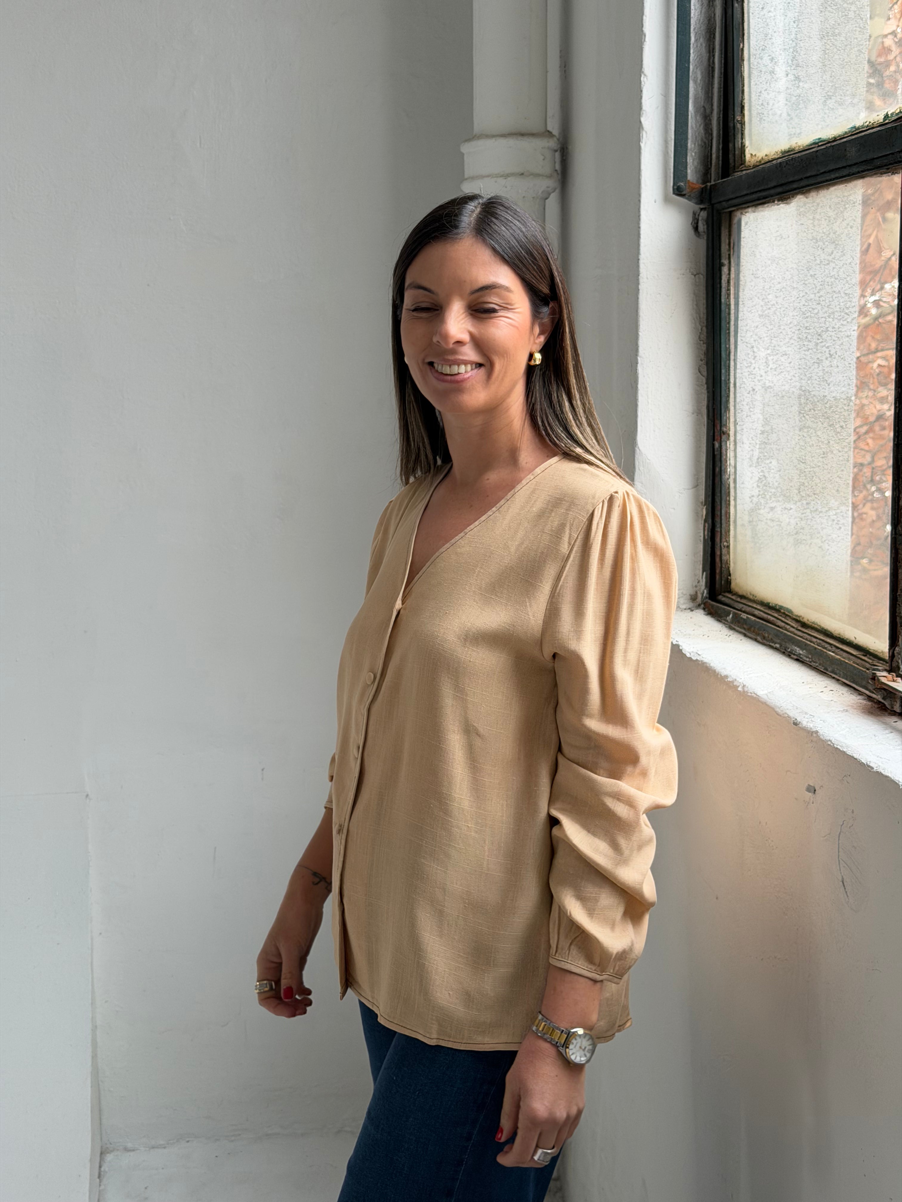 Blusa Bo Tostado