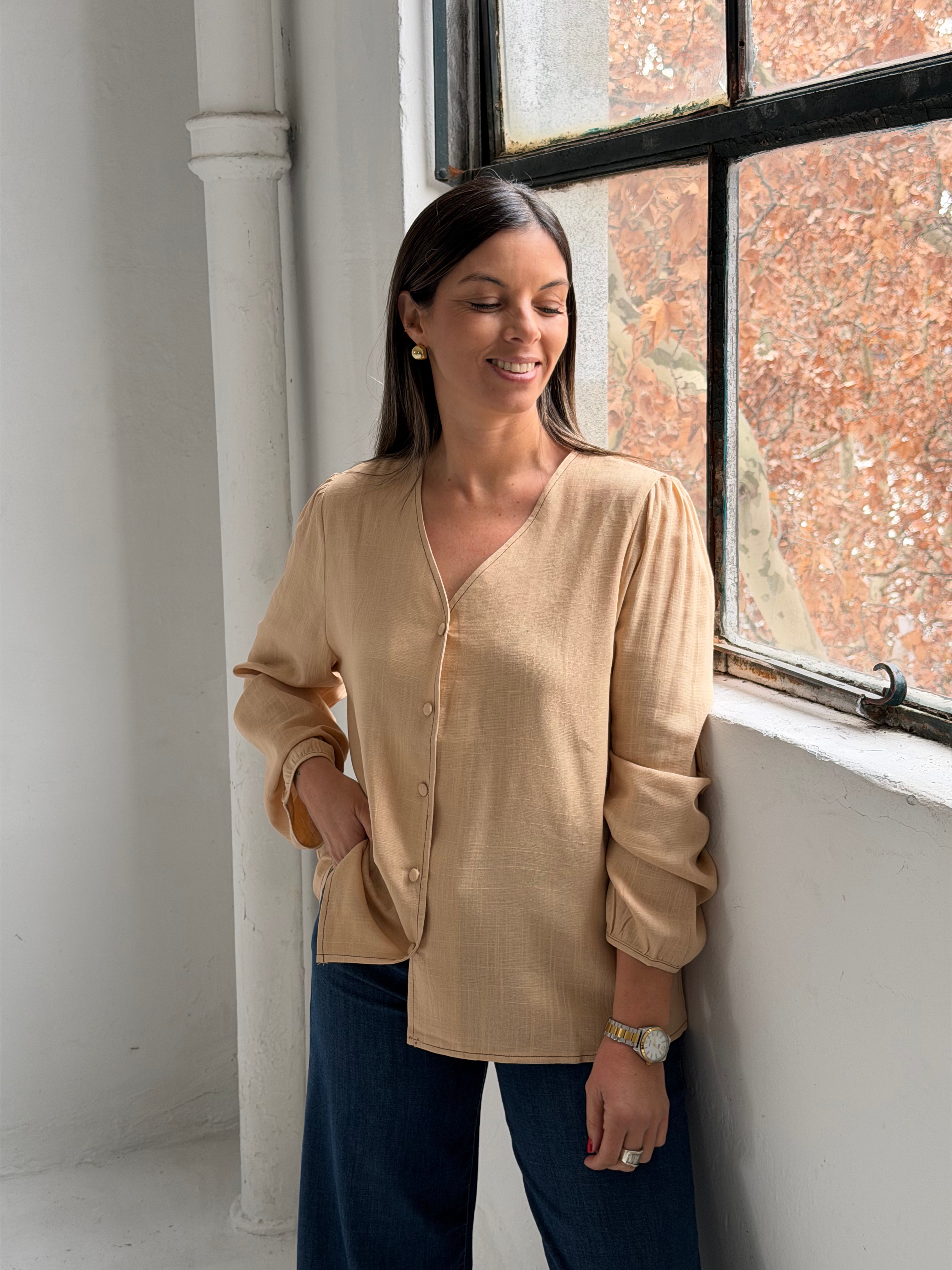 Blusa Bo Tostado