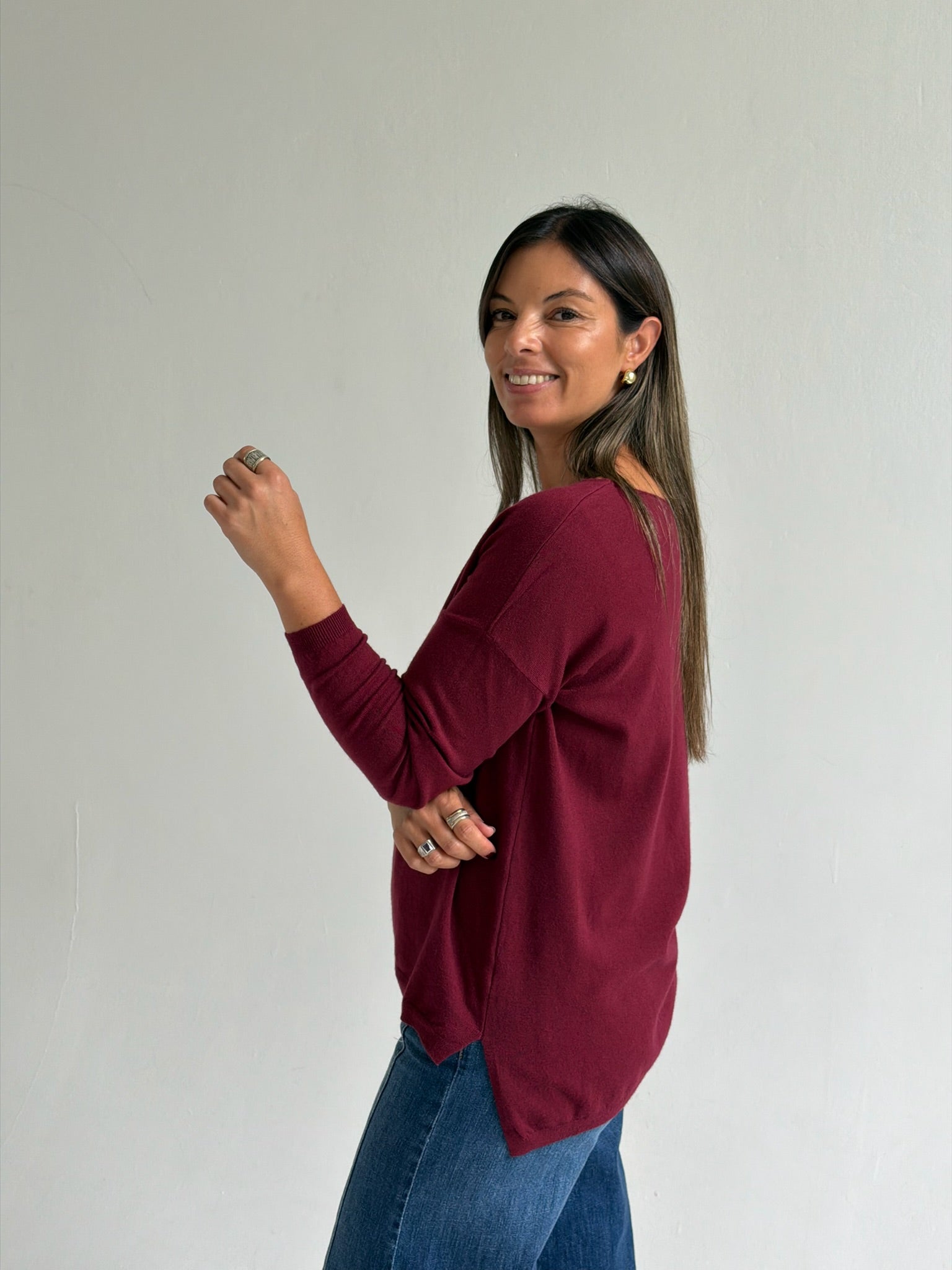 Sweater Roxlo Bordó