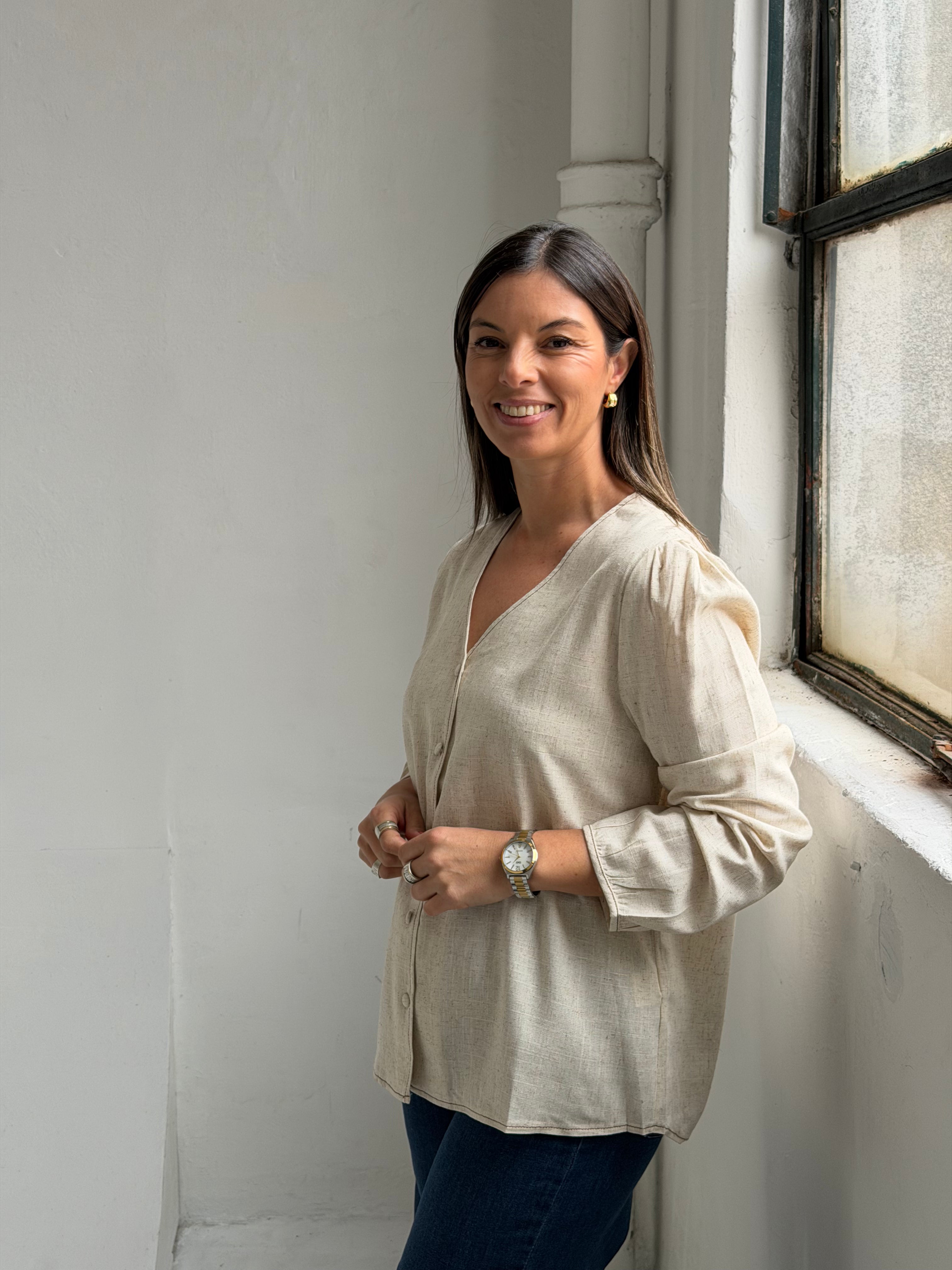 Blusa Bo Beige