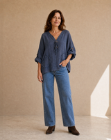 Blusa Sole Azul Jean