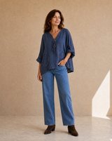 Blusa Sole Azul Jean