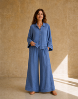 Camisa Gala Azul Jean