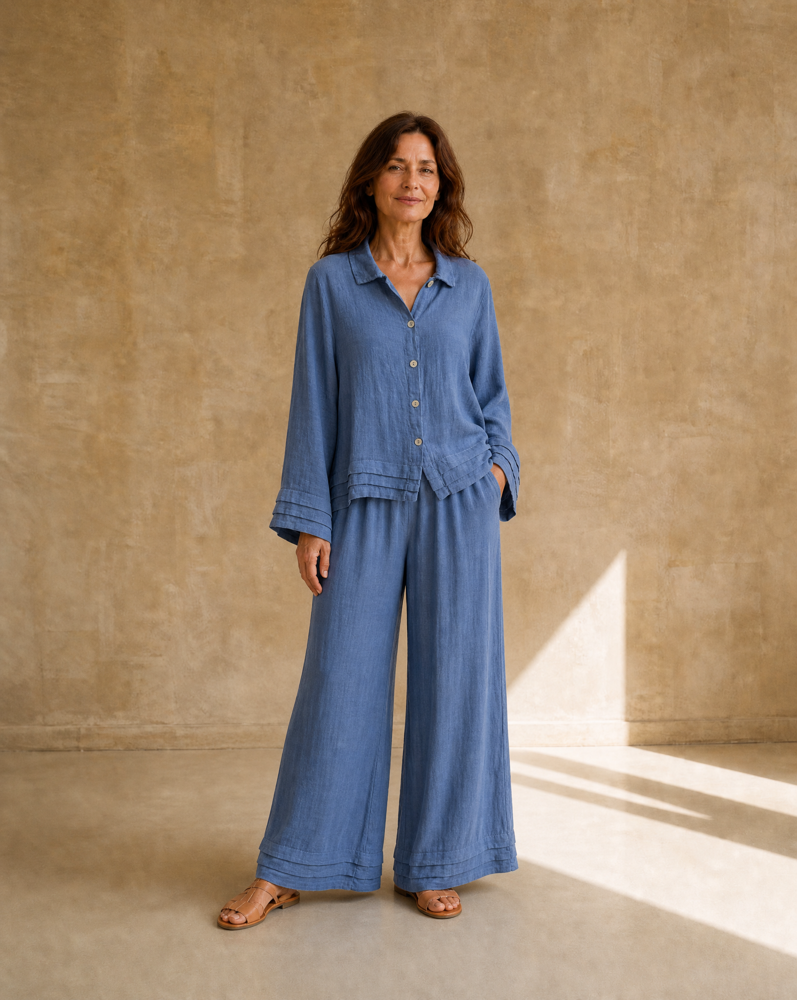 Camisa Gala Azul Jean