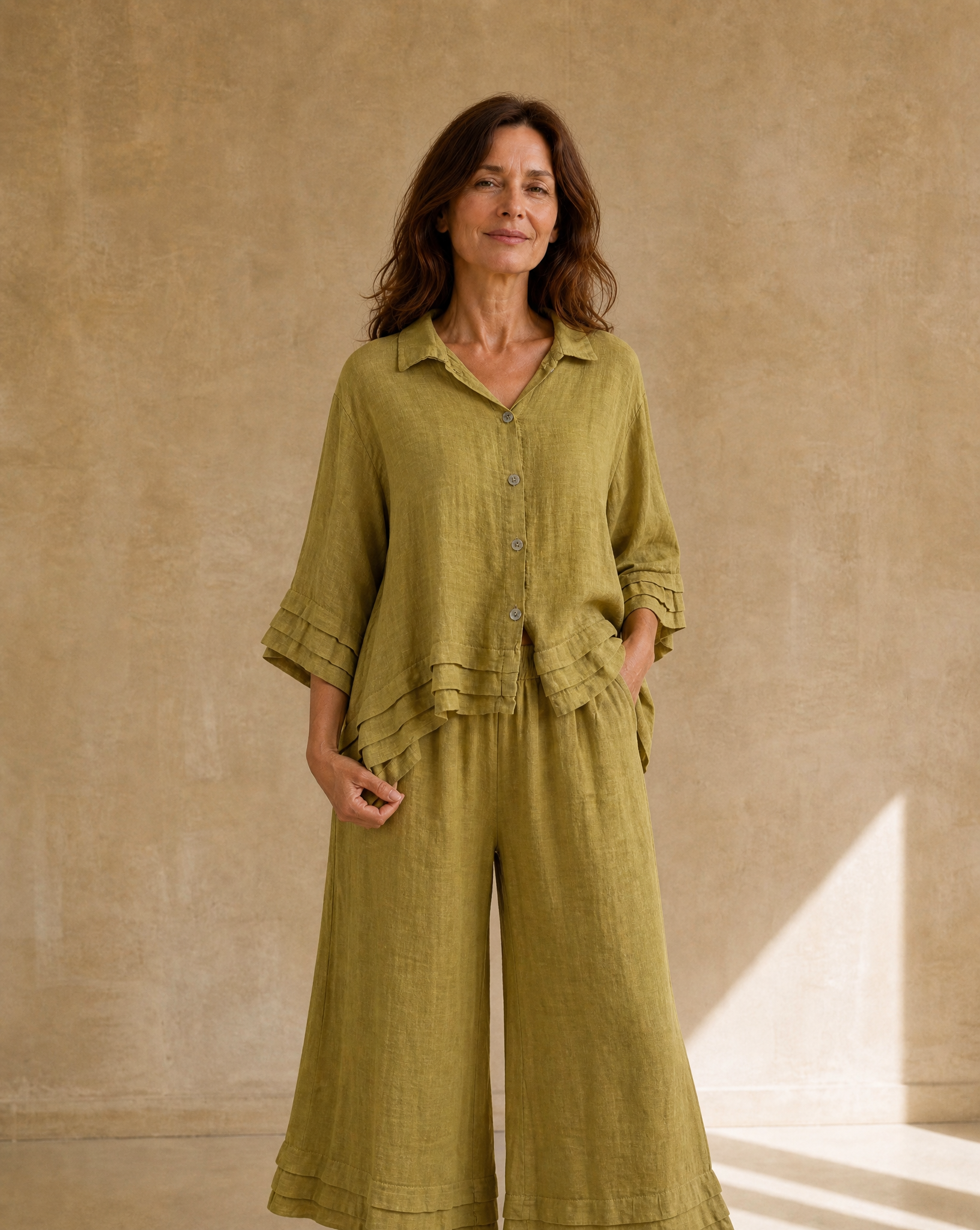 Camisa Gala Verde Pistacho