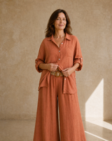 Camisa Pocket Terracota
