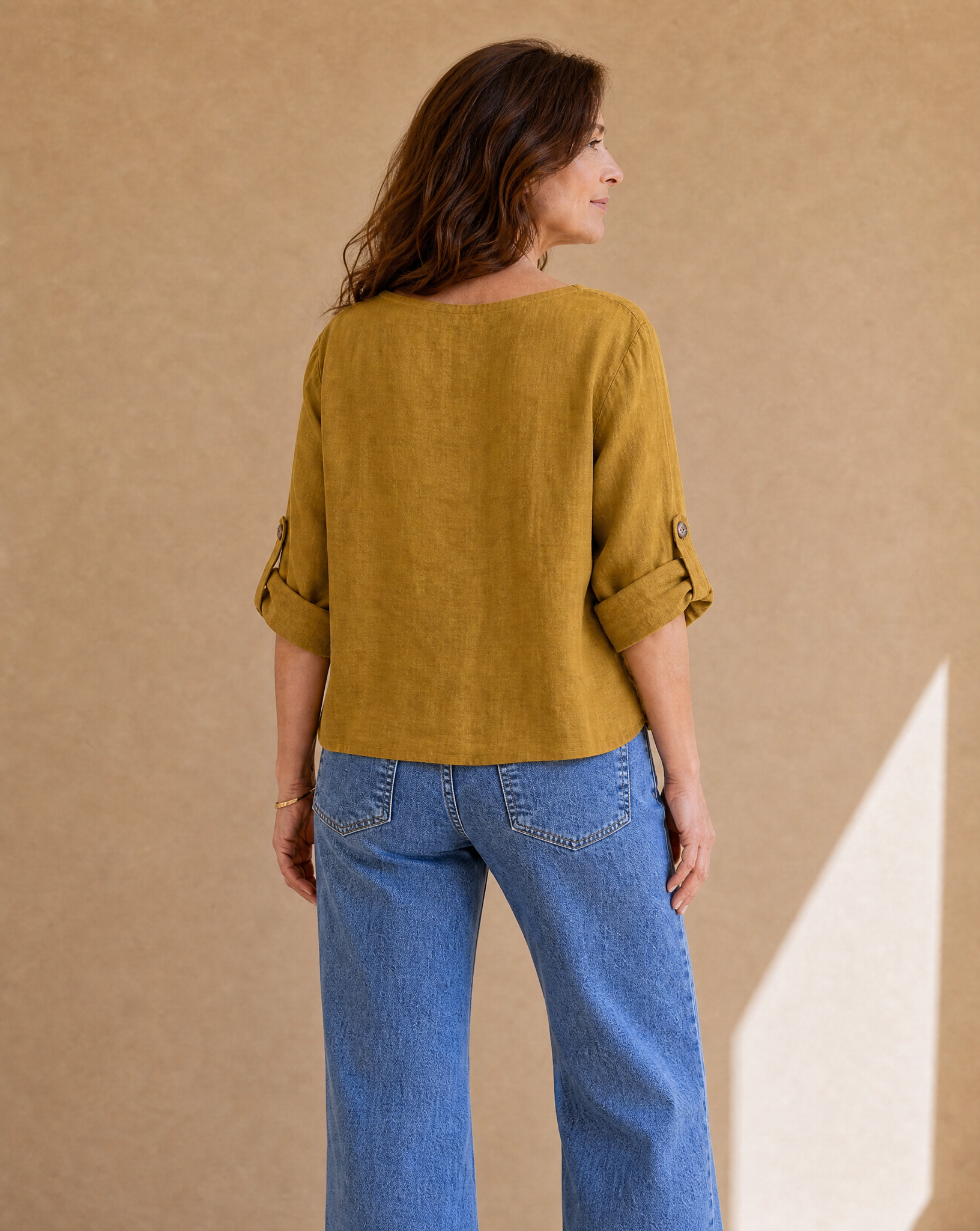 Blusa Roma Mostaza