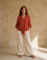 Camisa Amelia Terracota