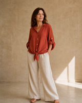 Camisa Amelia Terracota