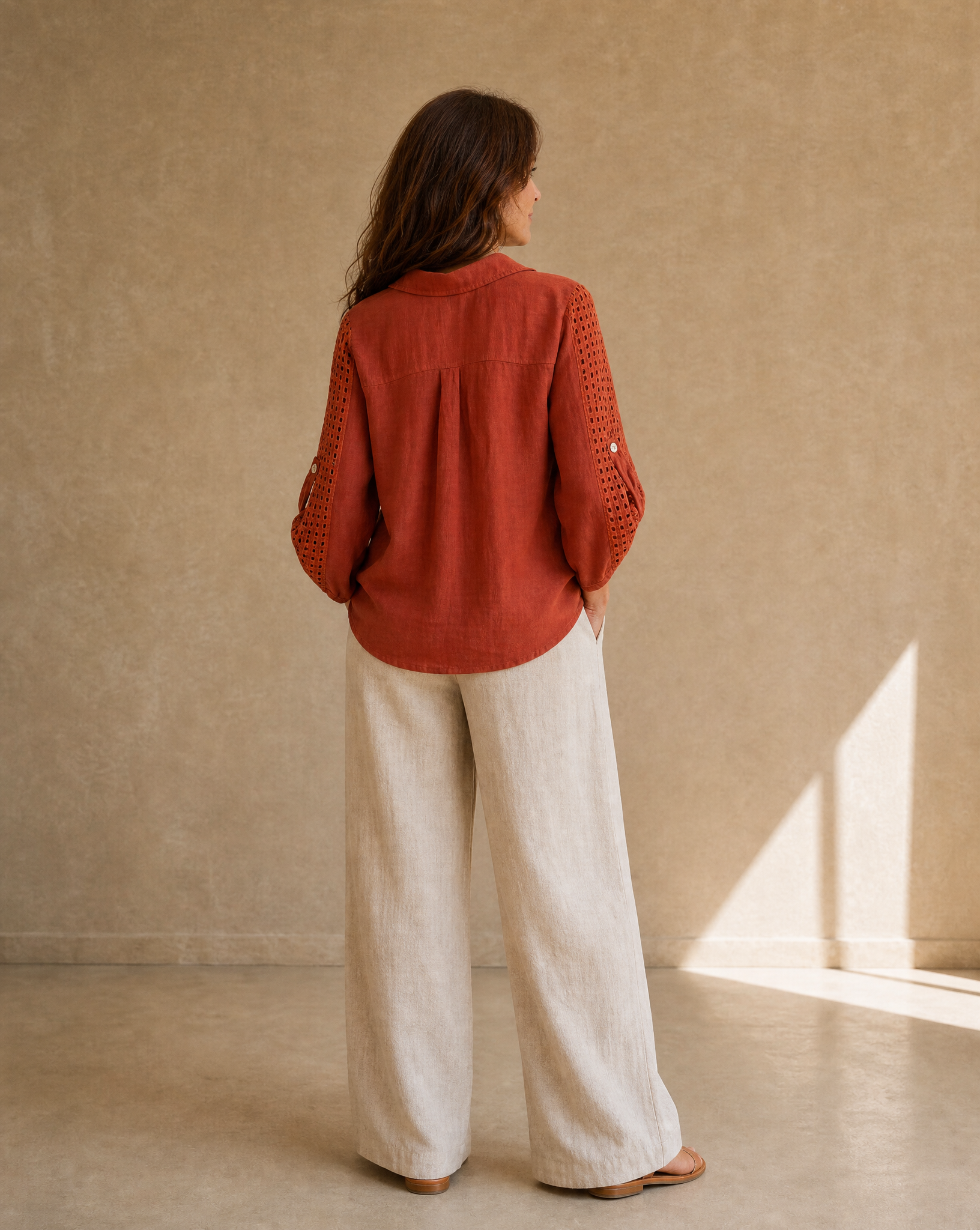 Camisa Amelia Terracota