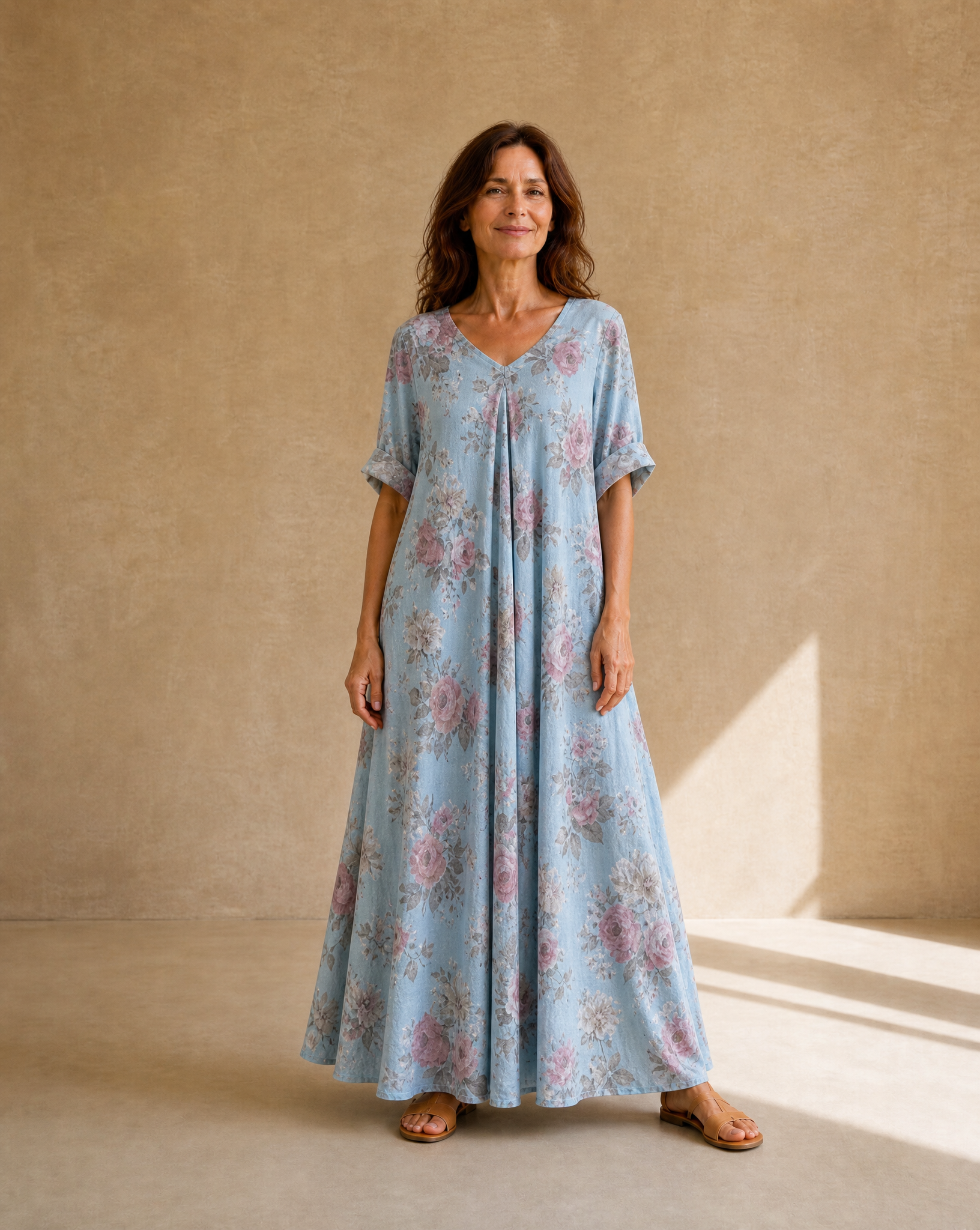 Vestido Magic Estampado Celeste