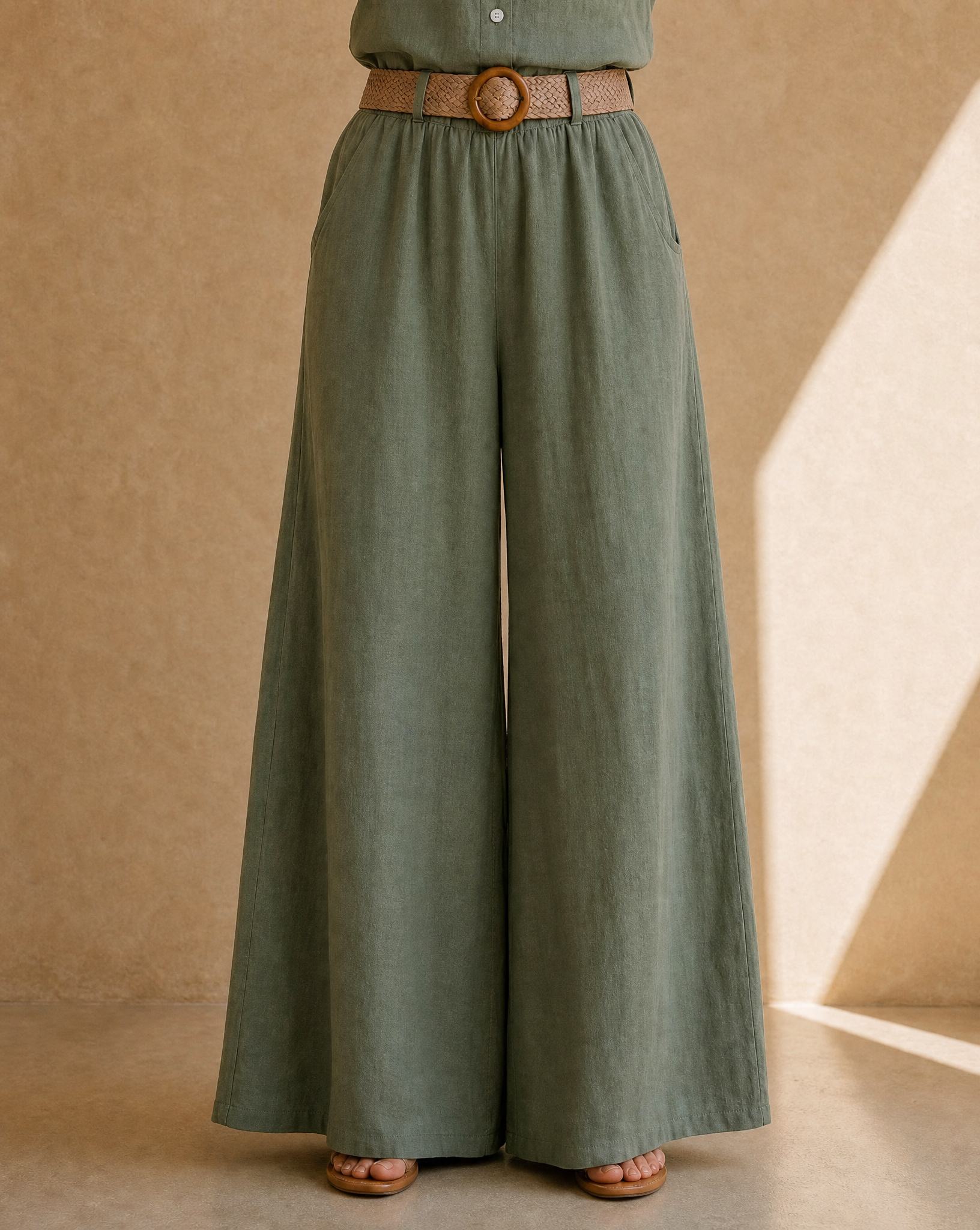 Pantalón Ónix Verde Seco