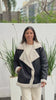 Tapado Toscana Negro con beige