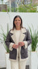 Tapado Lili Gris con beige