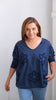 Remera Flor Azul