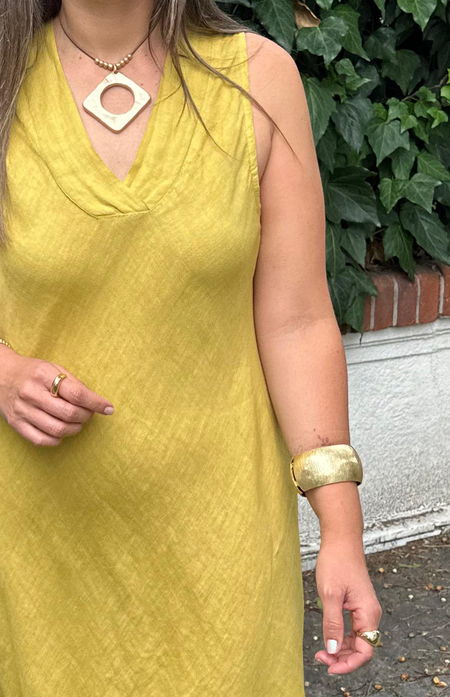 Vestido Mandi Mostaza