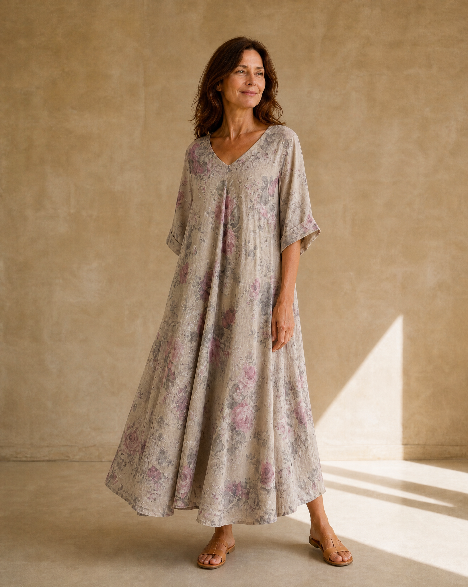 Vestido Magic Estampado Beige