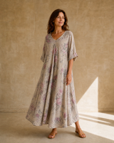 Vestido Magic Estampado Beige