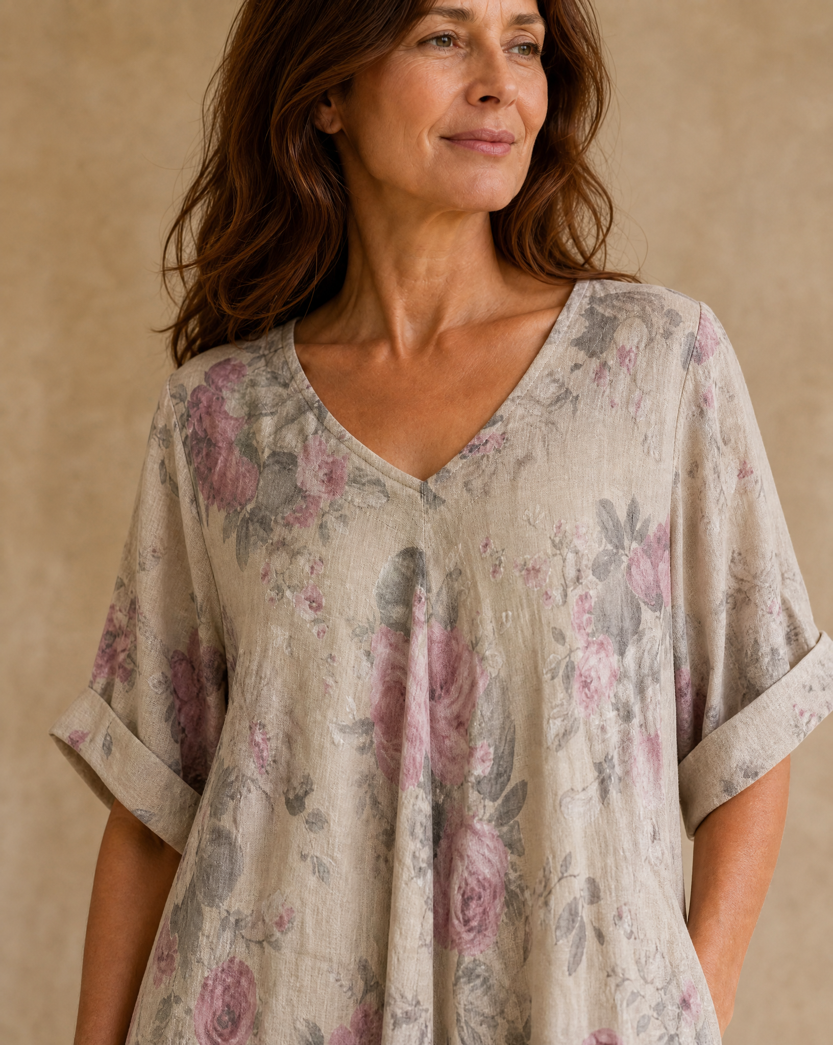 Vestido Magic Estampado Beige