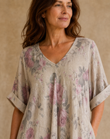 Vestido Magic Estampado Beige