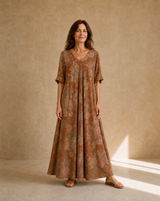 Vestido Magic Estampado Terracota