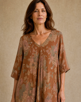 Vestido Magic Estampado Terracota