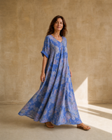 Vestido Magic Estampado Azul