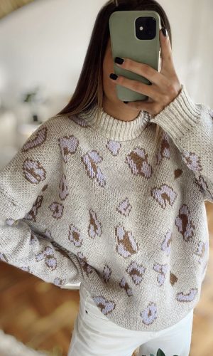 Sweater Print Gris