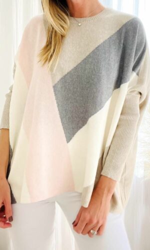Sweater Diagonal Rosa
