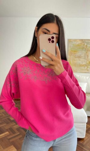 Sweater Estrella Fucsia